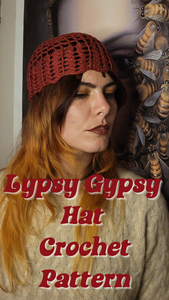 Lypsy gypsy cap crochet PDF pattern